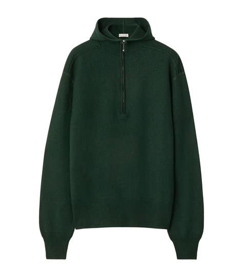 burberry mens pullover half zip|burberry wool half zip hoodie.